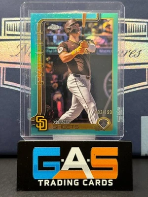 2025 Topps Chrome - Gavin Sheets #158 Aqua Refractor /199 - Image 1 of 2