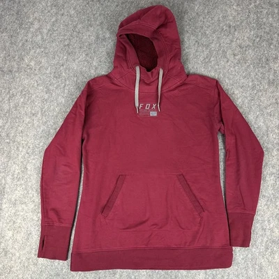 Fox Racing Hoodie Womens Size L Red Maroon Cowl Neck Long Length Soft Sweatshirt - Image 1 of 4