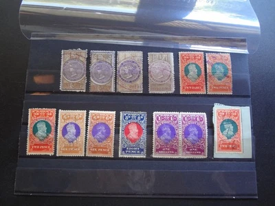 Lote de sellos de impuesto de estampillas de Australia Invenue NSW 1868-1909 Q Vic y King Edward Foto 1 de 3