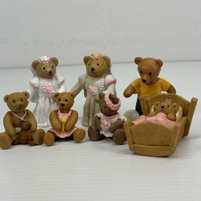 90s Teddy in my Pocket Mixed Lot Bears x8 Wedding Bed Doctor Sports M.E.G. - image 1 of 4
