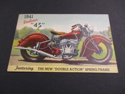 Postal original de venta de motocicletas indias de 1941 Foto 1 de 4