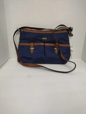 Bolso de mano Chaps para mujer recortado en cuero bolsillos laterales delanteros y traseros Foto 1 de 3