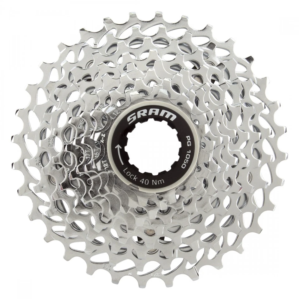 Cassette SRAM PG-1050 - 10 velocidades, 11-32t, plateado Foto 1 de 1