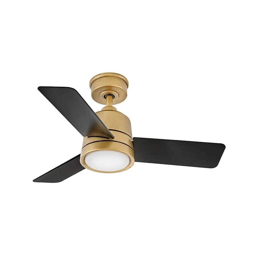 Hinkley Fan Chet 36" LED Fan, Heritage Brass/Black - 905236FHB-LWA - Image 1 of 1