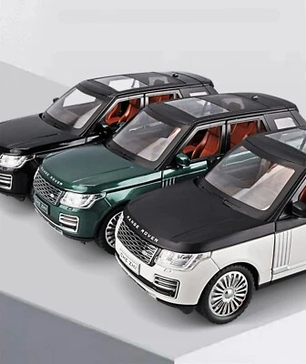 Land Rover Range Rover 1:24 Diecast Model Car Toy Collection Sound&Light Black - Image 1 of 4
