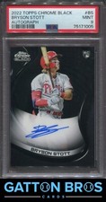 2022 Topps chrome Black Bryson Stott Autograph #85 PSA 9 MINT