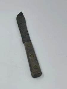 VTG OLD 1940's WWII ERA KA-BAR KABAR CHEF KNIFE WALNUT HANDLE DISTRESSED BLADE - Picture 1 of 9
