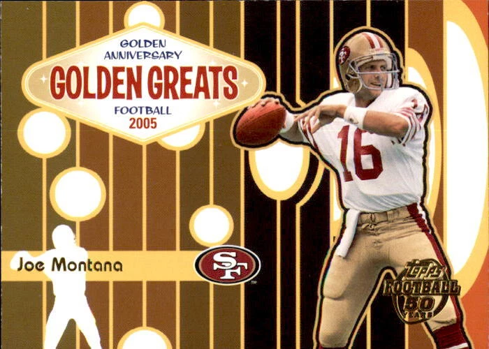 2005 Topps Golden Anniversary Golden Greats Football - Pick Your Card - Image 1 of 1