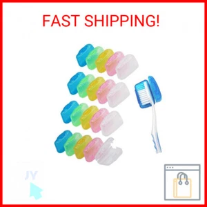 V-TOP 20 Pack Travel Toothbrush Head Covers, Portable Toothbrush Pod Caps Case P - Picture 1 of 2