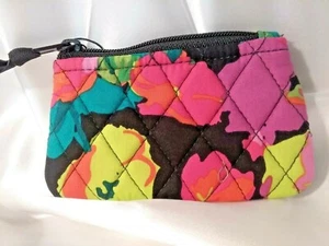 BOLSO DE MONEDAS VERA BRADLEY'S con bolsillo en patrón HILO MEADOW, 5 x 3, nuevo con etiquetas - Imagen 1 de 8