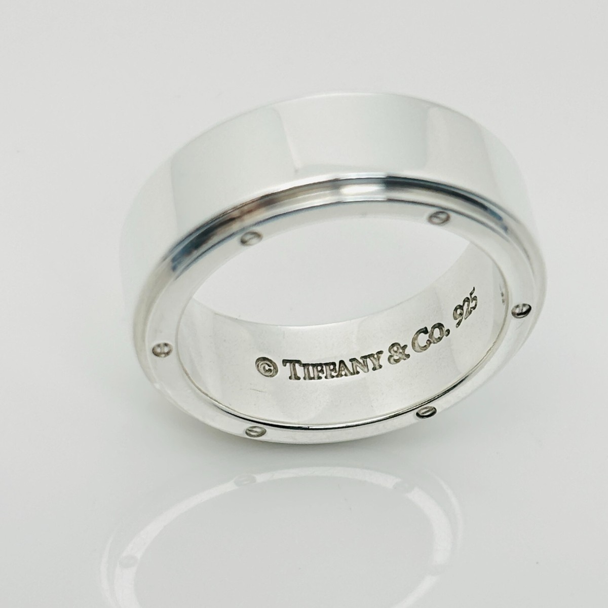 Tiffany & Co. シルバー925 バンドリング　11.5 TIFFANY&Co.】ティファニー ラビングハート バンド 14号 リング