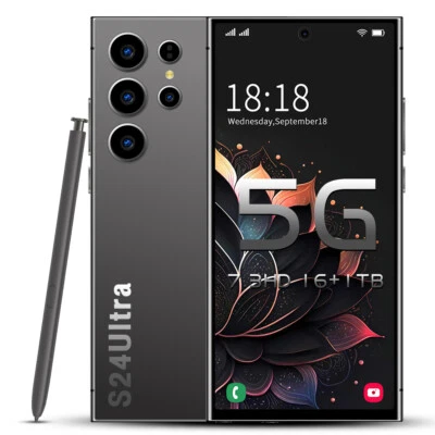 Nerw S24 Ultra 16GB+1TB Smartphone 6.8" Factory Unlocked Android Mobile Phones - Image 1 of 4