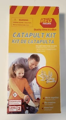 Red Toolbox Wooden Catapult Building Kit In A Box Ages For Kids 8 & Up - Image 1 of 3