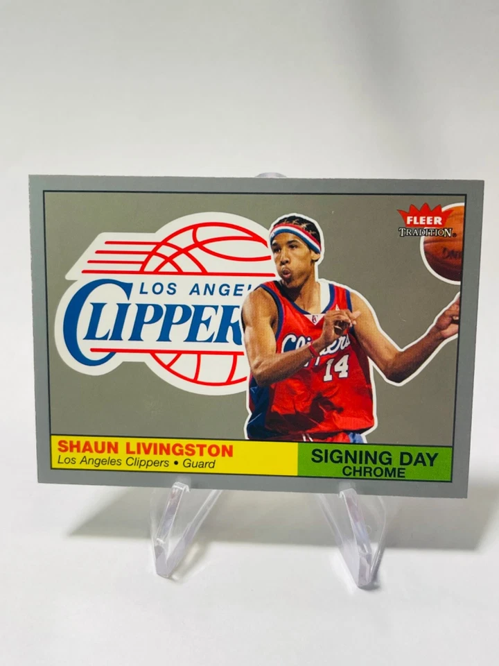 SHAUN LIVINGSTON 2004-05 Fleer Tradition RC Rookie DIA DE ASSINATURA CROMADO #’d/50 - Imagem 1 de 2