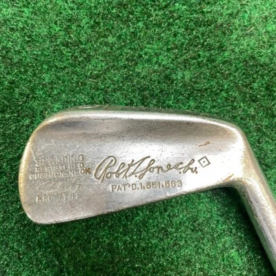 Spalding Robt. T. Jones Jr. Cushion-Neck Kro-Flite 5-iron steel shaft leather RH - Image 1 of 4