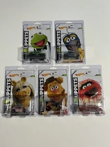 Hot Wheels 2021 Muppets Complete 5-Car Set Kermit Miss Piggy Gonzo Fozzie Animal - Picture 1 of 9