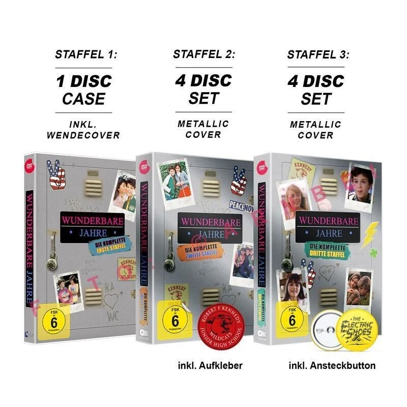 Wunderbare Jahre Staffel 1 +2 +3 Set ( ca.18 Std. auf 9 DvDs Deutscher Ton ) NEU - Bild 1 von 1
