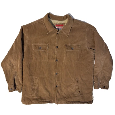 VTG Y2K Old Navy Painters Jacket XL Mens Brown Cotton Corduroy Sherpa Chore Barn - Imagem 1 de 4