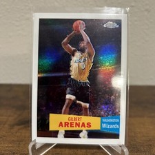 2007-08 Topps Chrome Variations Gilbert Arenas “1957-58” White Refractor /99