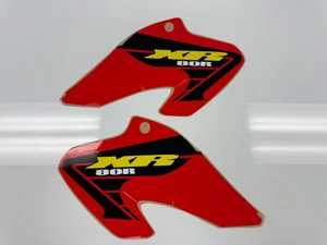 HONDA XR80R XR 80R XR 80 R XR80 RADIATOR SHROUD GRAPHICS DECALS 2001 2002 2003 - Picture 1 of 7