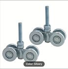 Hotyell Trolley Assembly, Silent Rollers Wheel Barn Door 1-3/4" Wide And 2-1/4"