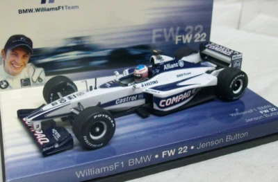 Sin usar, en caja Williams F1 Team BMW FW22 J. Botón #10, Die Cast 1:43 Car Paul's Model Art Foto 1 de 3