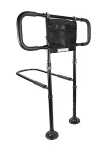 Bed Rail w/ Motion Light + Storage Pouch Adjustable Non-slip Bedside Support - Picture 1 of 7