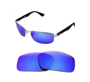 NEW POLARIZED REPLACEMENT ICE BLUE LENS FIT RAY BAN TECH RB8316 62mm SUNGLASSES - Picture 1 of 5