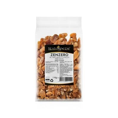Zenzero Disidratato Senza Zucchero cristallizzato a Pezzi 100% Naturale  - Itali - Immagine 1 di 4