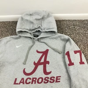 Team Issued Alabama Crimson Tide Lacrosse Hoodie Nike Sweatshirt Mens Large - Picture 1 of 14