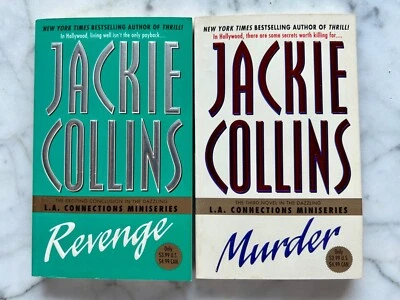 Revenge & Murder (LA Connections) Lot of 2 Vintage Paperback  by Jackie Collins Foto 1 de 2