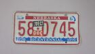 Nebraska 1976 Bicentennial Licence/number Plate Us/united States/usa 58 D745