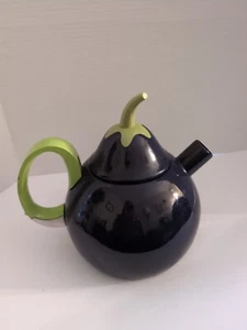 Copco Vintage Teekanne Aubergine Emaille - Bild 1 von 6