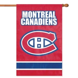 Montreal Canadiens zweiseitig bestickte Nylon Hausflagge Männerhöhle muss dauern - Bild 1 von 1