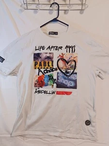 PABLO ESCOBAR Large Off Beat Pablo Escobar Life T-Shirt - Picture 1 of 9