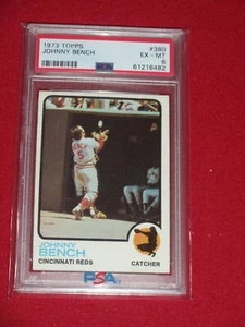 1973 Topps Johnny Bench PSA 6 EX-MT #380 Nice Card Check out Others! - Bild 1 von 2
