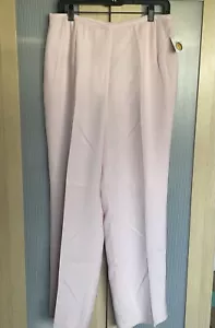 Talbots Silk Dress Pants Womens Size 12 Pastel Pink Lined Easter Wedding Career - Picture 1 of 4