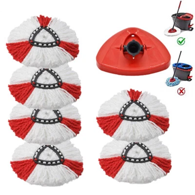 7PC/SET FÜR VILEDA WISCHMOP EASYWRING-&-CLEAN TURBO NACHFÜLL MOPPKOPF ERSATZKOPF - Bild 1 von 4