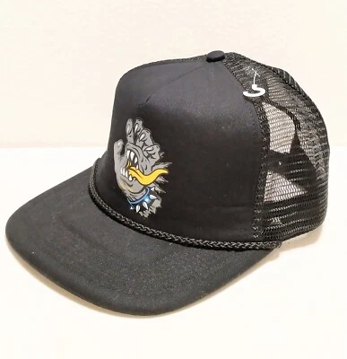 Santa Cruz Meek OG Slasher Hand Trucker Hat Cap Color: Black One Size - Image 1 of 4