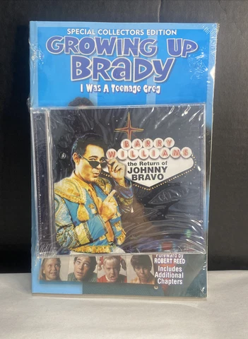 BARRY WILLIAMS "GROWING UP BRADY" * THE BRADY BUNCH JOHNNY BRAVO” BOOk/CD Cover