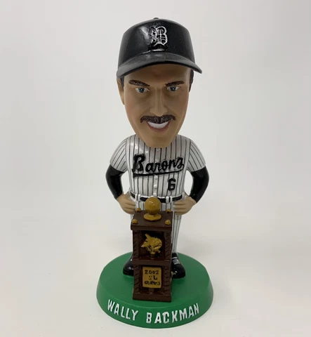 2002 Southern League Champions Birmingham Barons Wally Backman Bobblehead B'Ham Cover