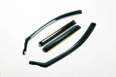 FRONT AND REAR 4PCS TINTED WIND RAIN DEFLECTORS SHIELD FOR VOLVO XC90 IE33 - Image 1 of 4