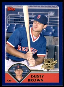 Topps Traded & Rookies 2003 #T188 Dusty Brown novato - Imagen 1 de 2