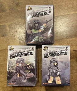 Minifigura del Soldado de Asalto Espectro - NO LEGO - lote de tres sin abrir - Imagen 1 de 8