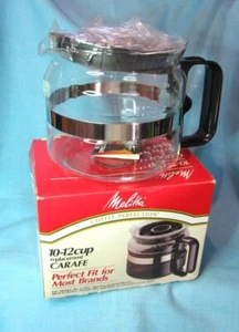 Melitta 10-12 Cup Black Replacement Carafe Coffee Pot Made in USA RCA-10 - Picture 1 of 7