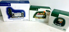 3 Dept 56 Snow Village & Heritage Village Signs, 2 Can Be Personalized NEW