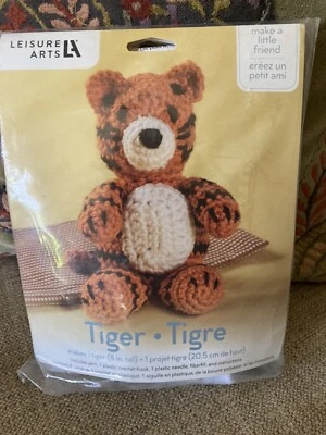 Leisure Arts Friend Tiger Crochet Pudgies Kit 57009 - Image 1 of 4