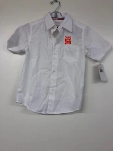 French Toast Boys Short Sleeve Classic Dress Shirt, Size 7, White - Picture 1 of 3