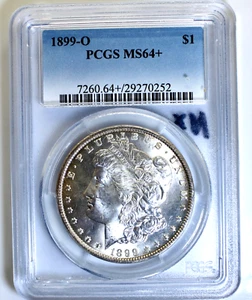 1899-O Morgan Silver Dollar PCGS MS64+ New Orleans - Picture 1 of 2