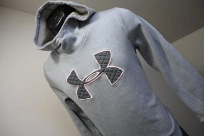 Under Armour Sudadera con Capucha ColdGear Gris Pullover Chaqueta Atlética Mujer Talla Mediana Foto 1 de 4
